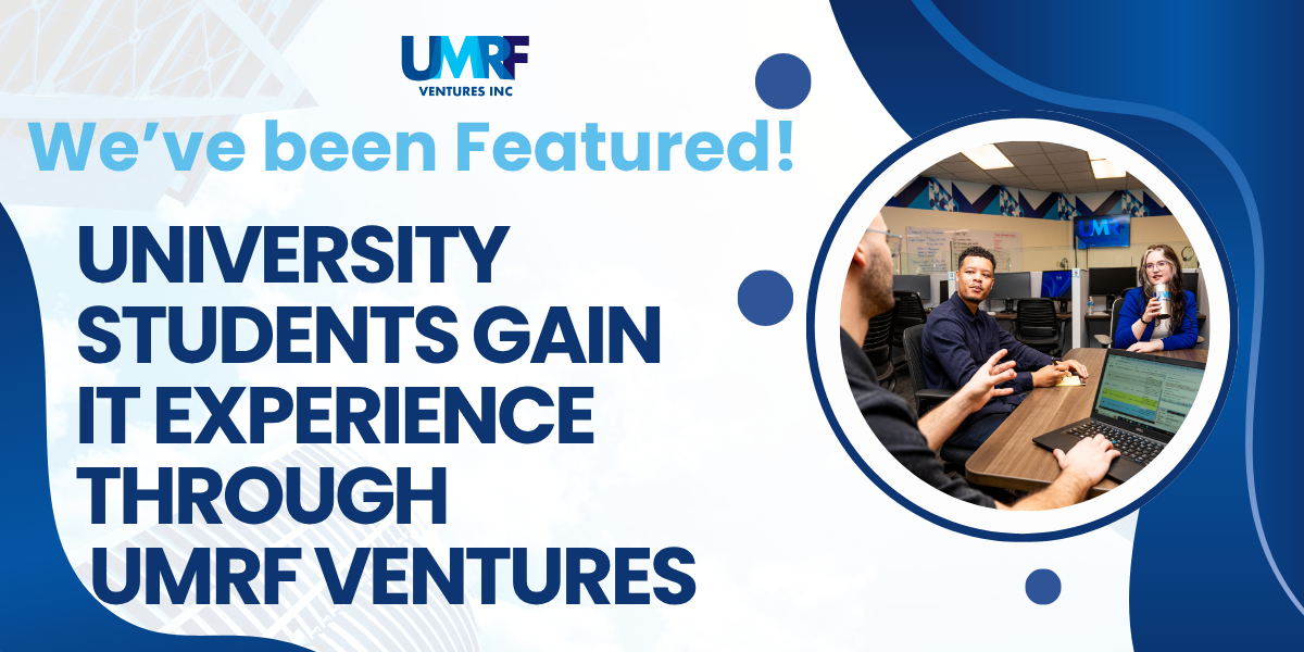blog title image about how UMRFV helps college students get IT experience